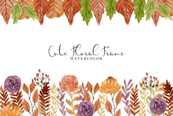 Autumn Dried Flower Watercolor Frame: A Thoughtful Illustration for Local Branding