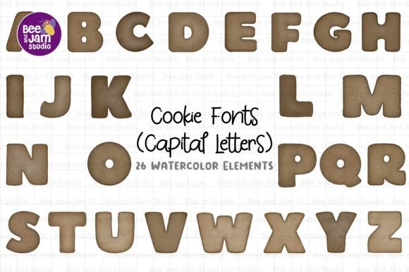 Cookie Alphabet Font PNG Watercolor: A Brand Designer’s Review for Marketing & Visual Content Creation
