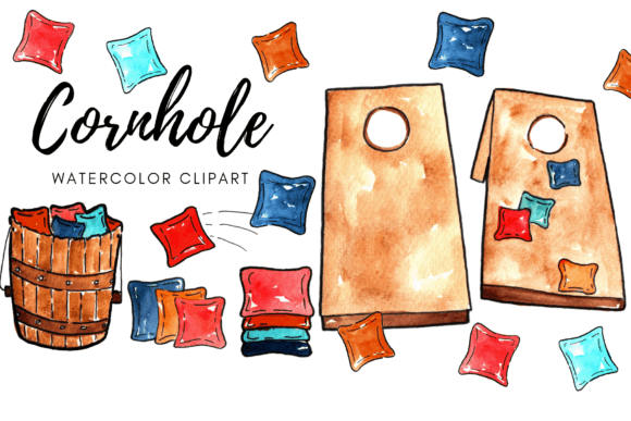 Cornhole Watercolor Clipart: A Brand Designer’s Practical Review for Local Business Branding