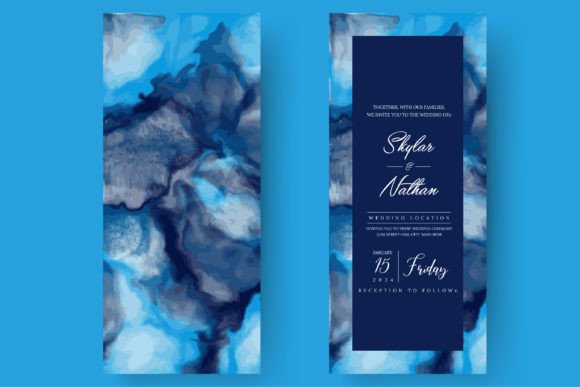 Elegant Watercolor Natural Wedding Menu Illustrations Bring Soft Romance to Brand Design