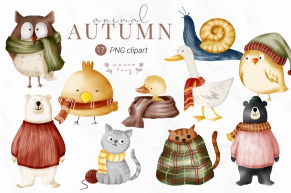 Watercolor Autumn Animal Cartoon Clipart: A Designer’s Review for Real Client Projects