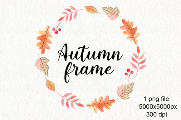 Watercolor Autumn Leaf Frame PNG: A Designer’s Review for Branding and Visual Projects