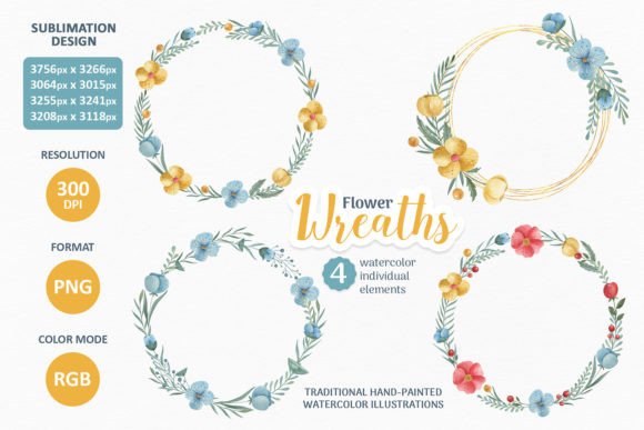 Watercolor Hand-painted Floral Wreaths: A Designer’s Real-World Review for Branding and Creative Projects