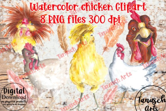 Watercolor Peeking Chicken Clipart: A Charming Illustration for Local Branding
