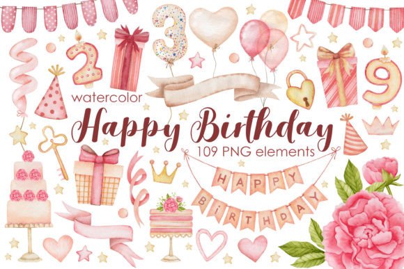 Watercolor Pink Birthday Clipart: A Designer’s Honest Review