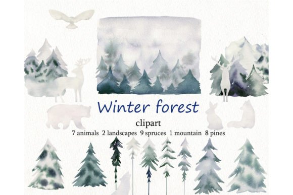 Watercolor Winter Forest Clipart: A Designer’s Real-Use Review